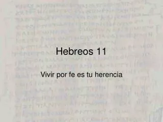 Hebreos 11