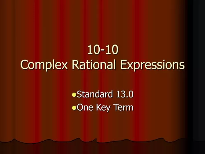10 10 complex rational expressions