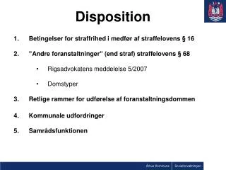 disposition