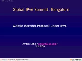 Mobile Internet Protocol under IPv6