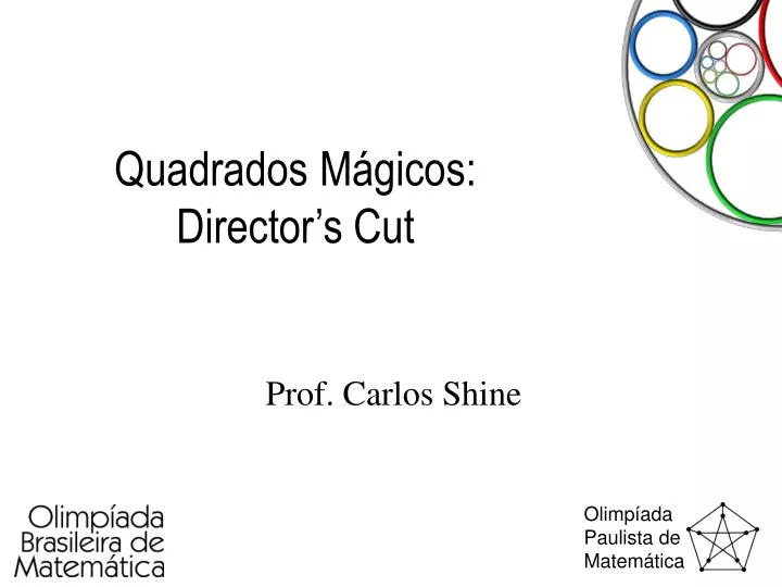 quadrados m gicos director s cut
