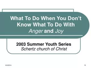 What To Do When You Don’t Know What To Do With Anger and Joy