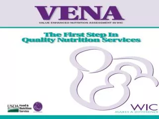 State Agency Role in Managing Change for the Successful Implementation of VENA Carol Peirce, MS, RD, LD/N Nutrition Pro
