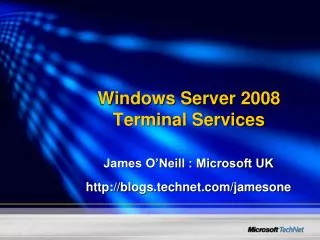 Windows Server 2008 Terminal Services