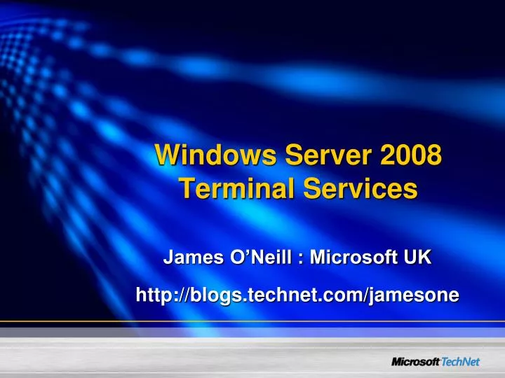 windows server 2008 terminal services