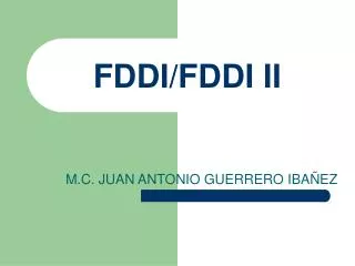 FDDI/FDDI II
