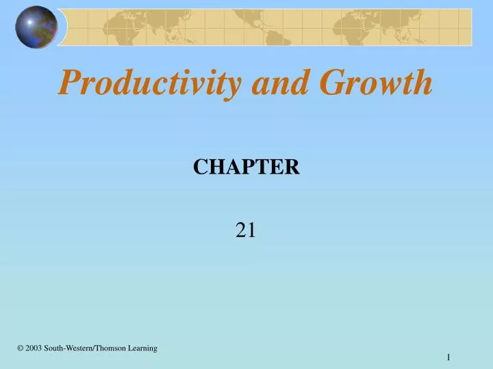 productivity and growth