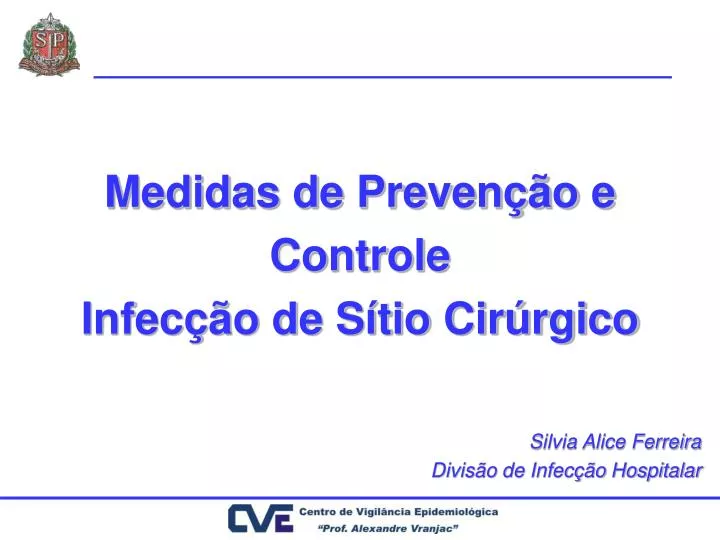 medidas de preven o e controle infec o de s tio cir rgico