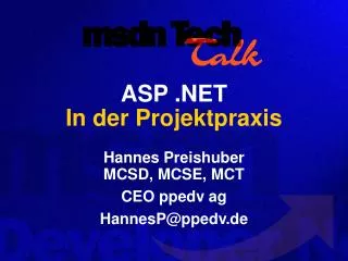 ASP .NET In der Projektpraxis
