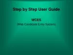 Step by Step User Guide - slide 1
