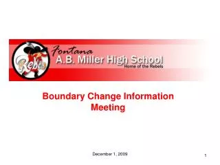 Boundary Change Information Meeting