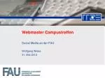 Webmaster Campustreffen - slide 1
