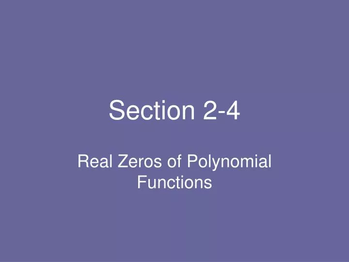 section 2 4