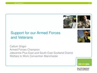 Support for our Armed Forces and Veterans