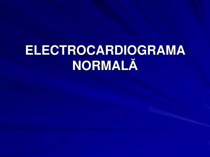 electrocardiograma normal