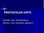 PROTOCOLOS UMTS - slide 1
