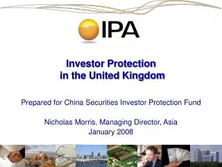 Investor Protection in the United Kingdom