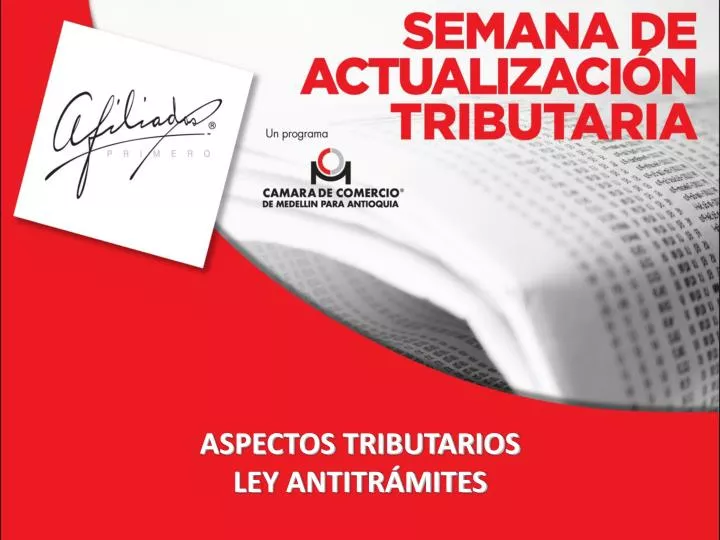 aspectos tributarios ley antitr mites