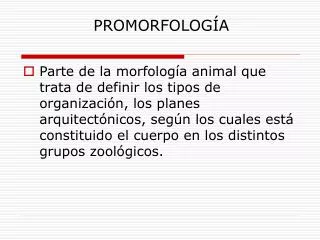 promorfolog a