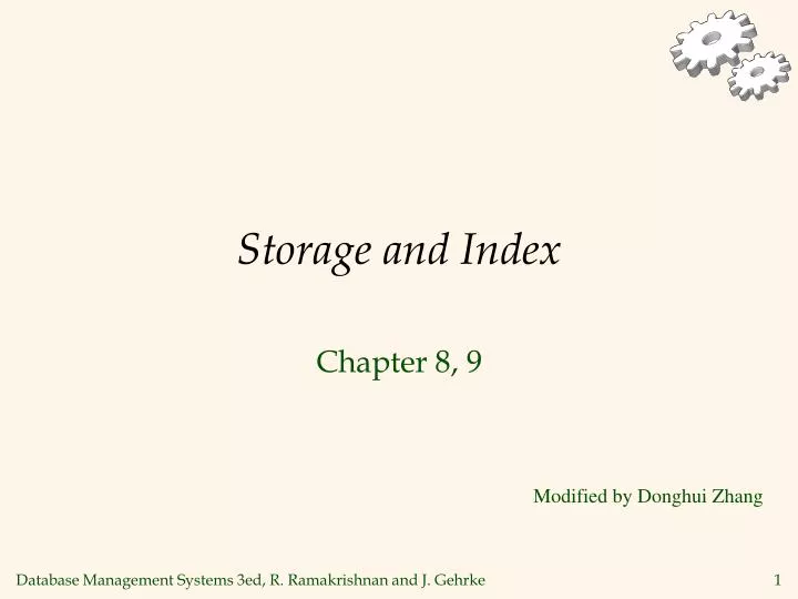 storage and index