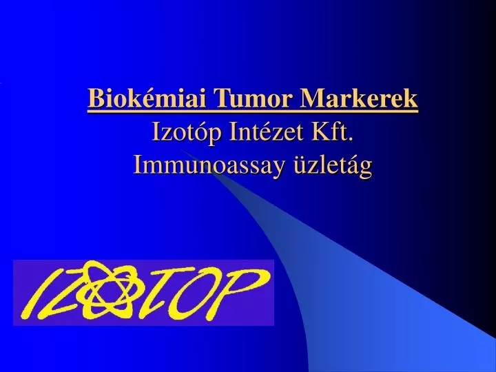biok miai tumor markerek izot p int zet kft immunoassay zlet g