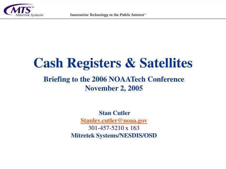cash registers satellites
