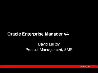 Oracle Enterprise Manager v4