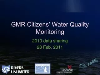 GMR Citizens’ Water Quality Monitoring