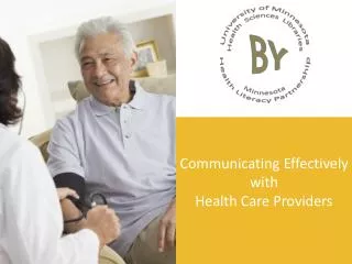 Communicating Effectively with Health Care Providers