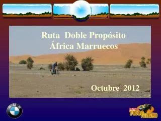 Ruta Doble Propósito África Marruecos