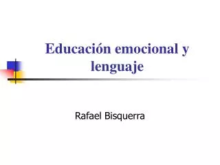 educaci n emocional y lenguaje
