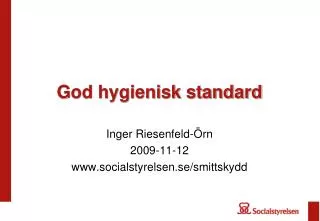 god hygienisk standard