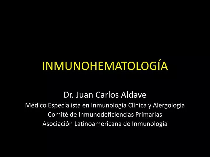 inmunohematolog a