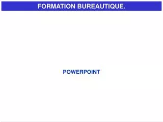 formation bureautique