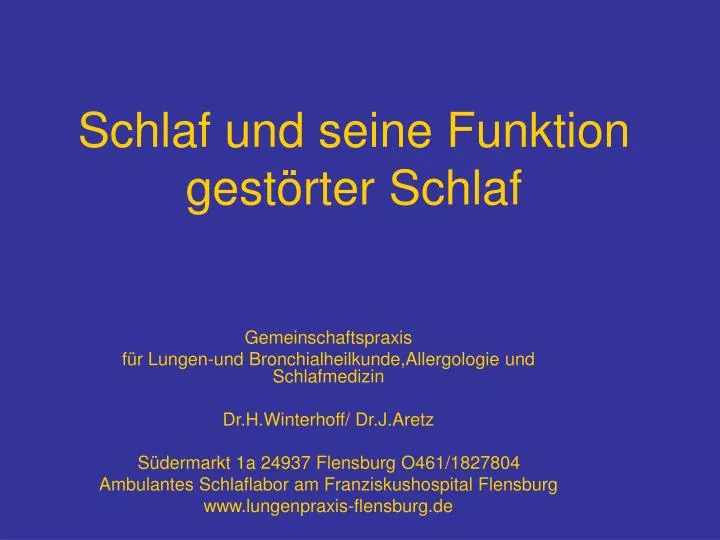 schlaf und seine funktion gest rter schlaf