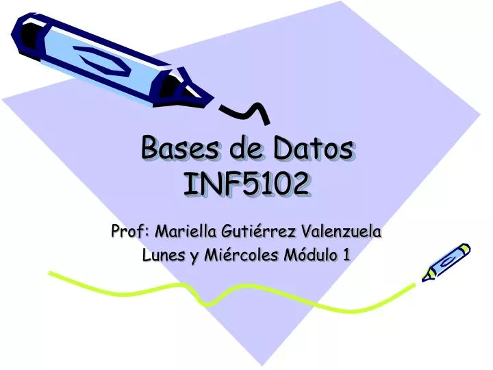 bases de datos inf5102