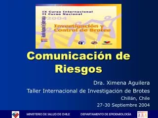 comunicaci n de riesgos