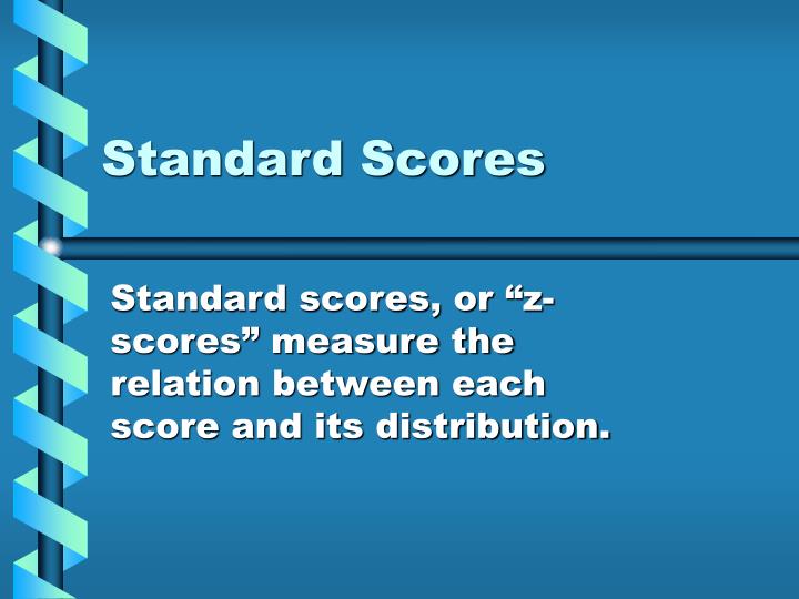 standard scores