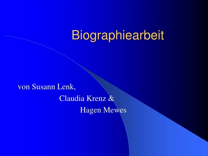 biographiearbeit