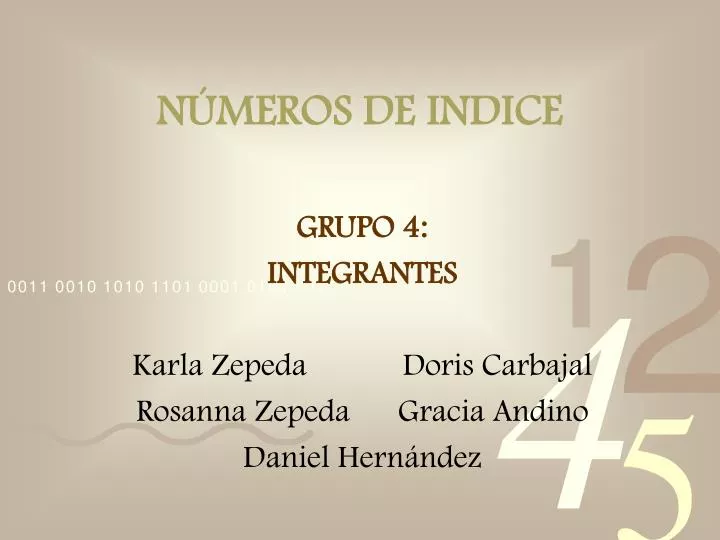 n meros de indice