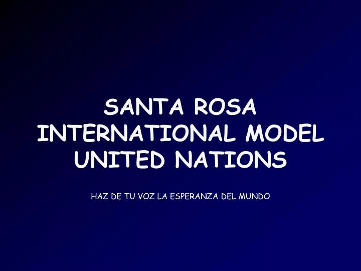 santa rosa international model united nations