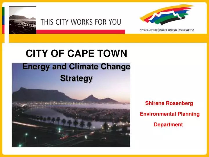 city of cape town energy and climate change strategy