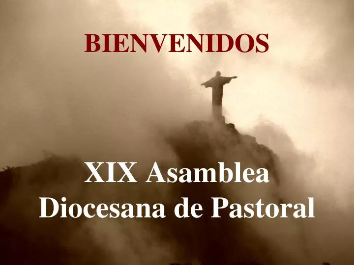 bienvenidos xix asamblea diocesana de pastoral