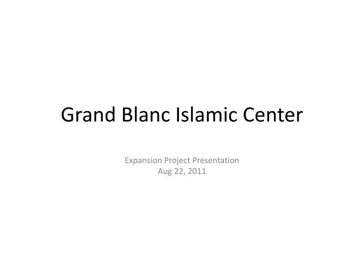 grand blanc islamic center