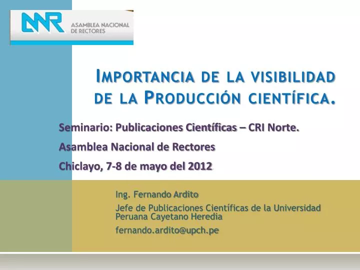 importancia de la visibilidad de la producci n cient fica