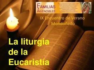 La liturgia de la Eucaristía