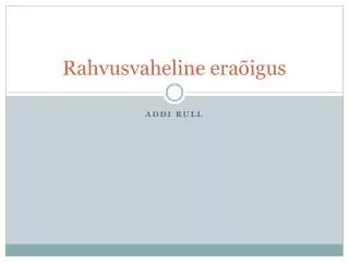 rahvusvaheline era igus