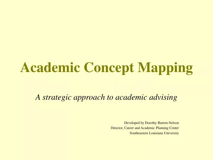 academic concept mapping