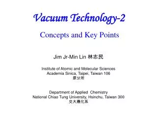 Vacuum Technology-2 Concepts and Key Points