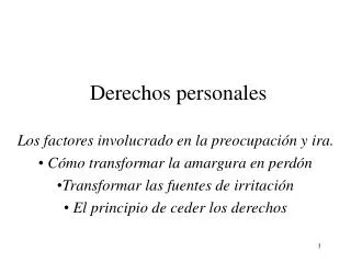 derechos personales